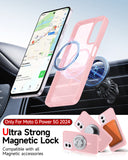 LeYi for Moto G Power 5G 2024-Case: Moto G Power 5G 2024 Case [Compatible with MagSafe] with Fast Magnetic Integrated Structure Funda para Moto G Power 5G 2024