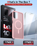 LeYi for Moto G Power 5G 2024-Case: Moto G Power 5G 2024 Case [Compatible with MagSafe] with Fast Magnetic Integrated Structure Funda para Moto G Power 5G 2024