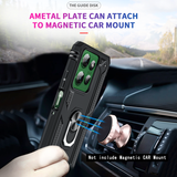 LeYi for Motorola Moto G Power 2025 Case, Motorola G Power 2025 Phone Case with Glass Screen Protector Replacement, Military-Grade Shockproof Magnetic Ring Stand Cell Android Case Cover