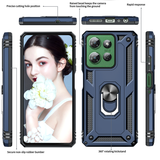 LeYi for Motorola Moto G Power 2025 Case, Motorola G Power 2025 Phone Case with Glass Screen Protector Replacement, Military-Grade Shockproof Magnetic Ring Stand Cell Android Case Cover