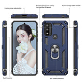 LeYi for Motorola Moto G Play 2023 Case, Motorola G Play 2023 Phone Case with Glass Screen Protector Replacement, Military-Grade Shockproof Magnetic Ring Stand Cell Android Case Cover