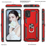 LeYi for Motorola Moto G Stylus 4G 2021 Case, Motorola G Stylus 4G 2021 Phone Case with Glass Screen Protector Replacement, Military-Grade Shockproof Magnetic Ring Stand Cell Android Case Cover
