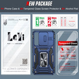 LeYi Compatible for Samsung Galaxy S22 Phone Case: Samsung S22 Case with Screen Protector 2 PCS, Heavy Duty Protection para S 22 Case