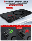 LeYi for Samsung A07 Case: A07 Phone Case [Magnet Fit] with Screen Protector & Raised Camera Guard, Frosted Translucent Soft-Touch Skin & Full Body Protection for Samsung Galaxy A07 Case