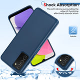 LeYi for Galaxy A03S Cases, Samsung Galaxy A03S with Tempered Glass Screen Protectors, Soft Silicone Ultra Slim Shockproof Cover with Anti-Scratch Microfiber Lining A03S Case