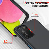 LeYi for Galaxy A03S Cases, Samsung Galaxy A03S with Tempered Glass Screen Protectors, Soft Silicone Ultra Slim Shockproof Cover with Anti-Scratch Microfiber Lining A03S Case