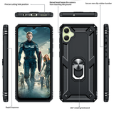 LeYi for Samsung Galaxy A05 Phone Case, Samsung A05 Phone Case with Glass Screen Protector Replacement, Military-Grade Shockproof Magnetic Ring Stand Cell Android Case Cover