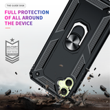 LeYi for Samsung Galaxy A05 Phone Case, Samsung A05 Phone Case with Glass Screen Protector Replacement, Military-Grade Shockproof Magnetic Ring Stand Cell Android Case Cover