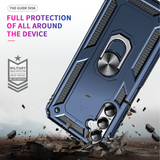 LeYi for Samsung Galaxy A05s Phone Case with 2 Glass Screen Protector Replacement, Military-Grade Shockproof Magnetic Ring Stand Cell Android Case Cover