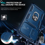 LeYi for Samsung Galaxy A13 4G Phone Case: Samsung A13 4G Case with 2 Tempered Glass Screen Protector, Slide Camera Cover, Ring Stand Holder, Heavy Duty Shockproof para A 13 4G Cover for Women Girl