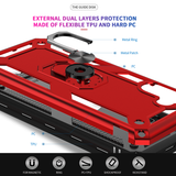 LeYi for Samsung Galaxy A13 5G Case with Glass Screen Protector Replacement, Military-Grade Shockproof Magnetic Ring Stand Cell Android Case Cover