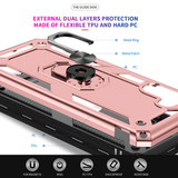 LeYi for Samsung Galaxy A13 5G Case with Glass Screen Protector Replacement, Military-Grade Shockproof Magnetic Ring Stand Cell Android Case Cover