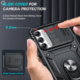 LeYi for Samsung Galaxy A14 4G/5G Phone Case: Samsung Galaxy A14 Case with 2 Tempered Glass Screen Pro Maxtector, Slide Camera Cover, Ring Stand Holder, Heavy Duty Shockproof para Samsung Galaxy A14 Cover for Women Girl