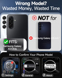 LeYi for Galaxy A16/A17-5G Phone Case: Screen Protector [2 Packs] with Camera Cover, Military-Grade Heavy Duty Protection