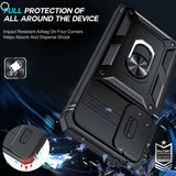 LeYi Samsung A16 5G Phone Case: A16 5G Screen Protector, Magnetic Rotatable Kickstand, Heavy Duty Shockproof