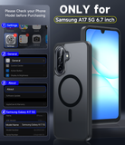 LeYi for Samsung Galaxy A17 5G Cases with Screen Protector + Camera Cover:[ MagSafe Compatible] Magnetic Military Grade Protective Slim Phone Case for Samsung A17