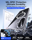 LeYi for Samsung Galaxy A17 5G Phone Case: Crystal Clear [Anti-Yellowing] Samsung A17 Case [Magnet Fit] with Screen Protector, Translucent & Military-Grade Protection Funda para A 17