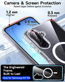 LeYi for Samsung Galaxy A17 5G Phone Case: Crystal Clear [Anti-Yellowing] Samsung A17 Case [Magnet Fit] with Screen Protector, Translucent & Military-Grade Protection Funda para A 17