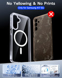 LeYi for Samsung Galaxy A17 5G Phone Case: Crystal Clear [Anti-Yellowing] Samsung A17 Case [Magnet Fit] with Screen Protector, Translucent & Military-Grade Protection Funda para A 17