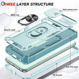 LeYi for Samsung Galaxy A22 5G Phone Case: Samsung Galaxy A22 Case with 2 Tempered Glass Screen Pro Maxtector, Slide Camera Cover, Ring Stand Holder, Heavy Duty Shockproof para Samsung Galaxy A22 Cover for Women Girl