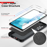 LeYi for Galaxy A23 Phone Cases, Samsung A23 Cover with Tempered Glass Screen Protectors, Soft Silicone Ultra Slim Shockproof Cover with Anti-Scratch Microfiber Lining Samsung A23 Case