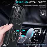 LeYi for Samsung A23 Phone Case: [Screen Protector], Slide Camera Cover & Kickstand, Military-Grade Protection