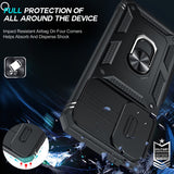 LeYi for Samsung A23 Phone Case: [Screen Protector], Slide Camera Cover & Kickstand, Military-Grade Protection