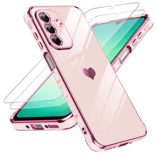 LeYi for Samsung Galaxy A26 5G Case: with Tempered Glass Screen Protector [2 Pcs]+ Full Camera Lens Protection