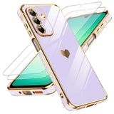 LeYi for Samsung Galaxy A26 5G Case: with Tempered Glass Screen Protector [2 Pcs]+ Full Camera Lens Protection
