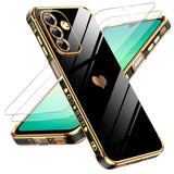 LeYi for Samsung Galaxy A26 5G Case: with Tempered Glass Screen Protector [2 Pcs]+ Full Camera Lens Protection