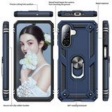 LeYi for Samsung Galaxy A26 Phone Case, Samsung A26 Phone Case with Glass Screen Protector Replacement, Military-Grade Shockproof Magnetic Ring Stand Cell Android Case Cover