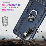 LeYi for Samsung Galaxy A26 Phone Case, Samsung A26 Phone Case with Glass Screen Protector Replacement, Military-Grade Shockproof Magnetic Ring Stand Cell Android Case Cover