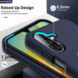 LeYi for Samsung Galaxy A26 5G Case with Glass Screen Protector and Lens Protector, Shockproof Heavy Duty Protective Slim Fit Samsung Galaxy A26 5G Cell Phone Case Cover with Rotatable Ring Holder Magnetic Kickstand for Women