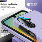 LeYi for Samsung Galaxy A26 5G Case with Glass Screen Protector and Lens Protector, Shockproof Heavy Duty Protective Slim Fit Samsung Galaxy A26 5G Cell Phone Case Cover with Rotatable Ring Holder Magnetic Kickstand for Women