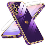 LeYi for Samsung Galaxy A27 5G Case: with Tempered Glass Screen Protector [2 Pcs]+ Full Camera Lens Protection