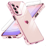 LeYi for Samsung Galaxy A27 5G Case: with Tempered Glass Screen Protector [2 Pcs]+ Full Camera Lens Protection