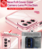 LeYi for Samsung Galaxy A27 5G Case: with Tempered Glass Screen Protector [2 Pcs]+ Full Camera Lens Protection