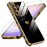 LeYi for Samsung Galaxy A27 5G Case: with Tempered Glass Screen Protector [2 Pcs]+ Full Camera Lens Protection