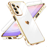 LeYi for Samsung Galaxy A27 5G Case: with Tempered Glass Screen Protector [2 Pcs]+ Full Camera Lens Protection