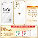 LeYi for Samsung Galaxy A27 5G Case: with Tempered Glass Screen Protector [2 Pcs]+ Full Camera Lens Protection