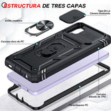 LeYi for Galaxy A32-5G Phone Case: [Not Fit 4G] Screen Protector X 2 with Camera Cover & Ring Stand, Military-Grade Heavy Duty