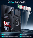LeYi for Galaxy A32-5G Phone Case: [Not Fit 4G] Screen Protector X 2 with Camera Cover & Ring Stand, Military-Grade Heavy Duty