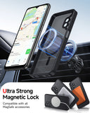 LeYi for Samsung Galaxy A32 5G Case: Galaxy A32 5G Phone Case [Magnet Fit] with [1 Packs] Screen Protector, Raised Camera Guard Slim Matte Translucent Smooth Soft-Touch Funda para A 32