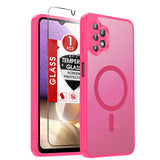 LeYi for Samsung Galaxy A32 5G Case: Galaxy A32 5G Phone Case [Magnet Fit] with [1 Packs] Screen Protector, Raised Camera Guard Slim Matte Translucent Smooth Soft-Touch Funda para A 32