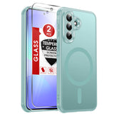 LeYi for Galaxy A37-5G Phone Case: Samsung A37 5G Case [Magnet Fit] with Screen Protector & Raised Camera Guard, Frosted Translucent Soft-Touch Skin & Full Body Protection Funda para A 37