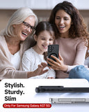 LeYi for Galaxy A37-5G Phone Case: Samsung A37 5G Case [Magnet Fit] with Screen Protector & Raised Camera Guard, Frosted Translucent Soft-Touch Skin & Full Body Protection Funda para A 37