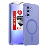 LeYi for Galaxy A37-5G Phone Case: Samsung A37 5G Case [Magnet Fit] with Screen Protector & Raised Camera Guard, Frosted Translucent Soft-Touch Skin & Full Body Protection Funda para A 37