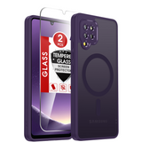 LeYi for Samsung Galaxy A42 5G Case: Galaxy A42 5G Phone Case [Magnet Fit] with [1 Packs] Screen Protector, Raised Camera Guard Slim Matte Translucent Smooth Soft-Touch Funda para A 42