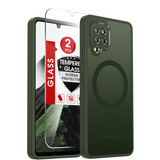 LeYi for Samsung Galaxy A42 5G Case: Galaxy A42 5G Phone Case [Magnet Fit] with [1 Packs] Screen Protector, Raised Camera Guard Slim Matte Translucent Smooth Soft-Touch Funda para A 42