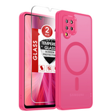 LeYi for Samsung Galaxy A42 5G Case: Galaxy A42 5G Phone Case [Magnet Fit] with [1 Packs] Screen Protector, Raised Camera Guard Slim Matte Translucent Smooth Soft-Touch Funda para A 42